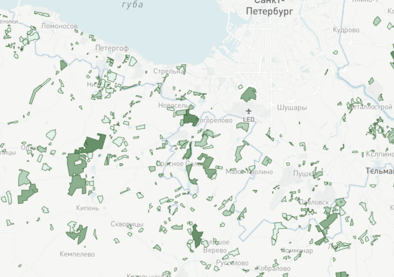 Дачи, коттеджи и садовые участки. Количество домов и участков